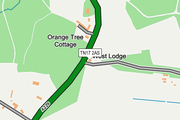 TN17 2AS map - OS OpenMap – Local (Ordnance Survey)