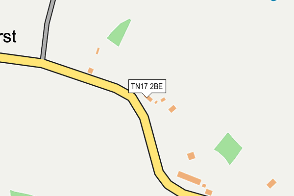 TN17 2BE map - OS OpenMap – Local (Ordnance Survey)