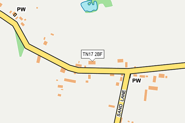 TN17 2BF map - OS OpenMap – Local (Ordnance Survey)