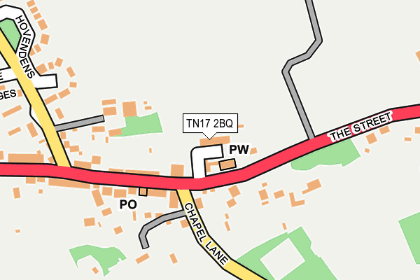TN17 2BQ map - OS OpenMap – Local (Ordnance Survey)