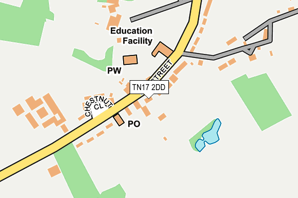TN17 2DD map - OS OpenMap – Local (Ordnance Survey)