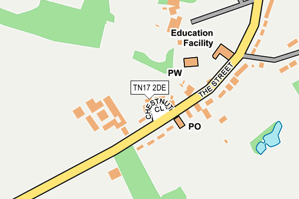 TN17 2DE map - OS OpenMap – Local (Ordnance Survey)