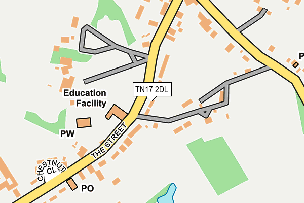 TN17 2DL map - OS OpenMap – Local (Ordnance Survey)