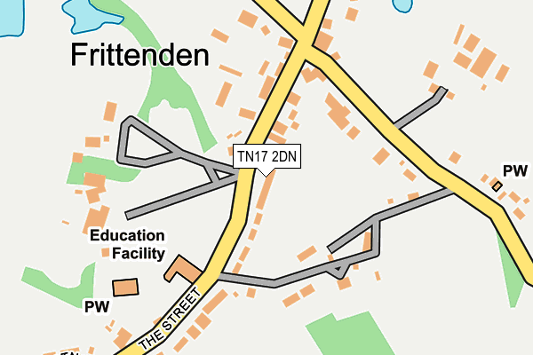 TN17 2DN map - OS OpenMap – Local (Ordnance Survey)