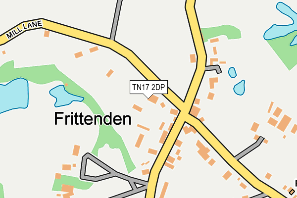TN17 2DP map - OS OpenMap – Local (Ordnance Survey)