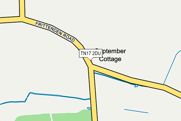 TN17 2DU map - OS OpenMap – Local (Ordnance Survey)
