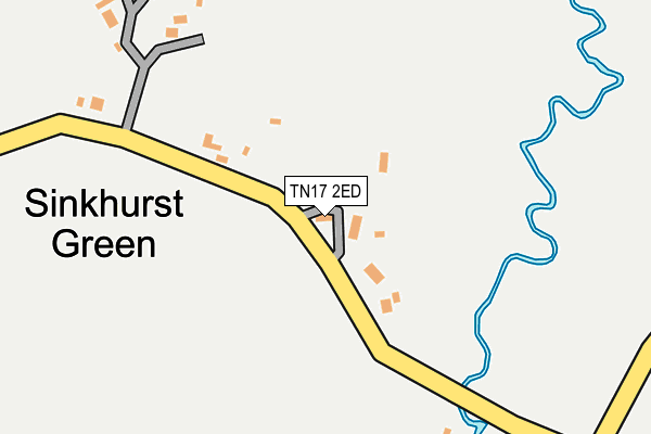 TN17 2ED map - OS OpenMap – Local (Ordnance Survey)