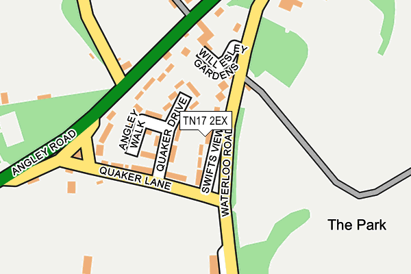 TN17 2EX map - OS OpenMap – Local (Ordnance Survey)