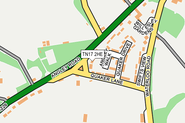 TN17 2HE map - OS OpenMap – Local (Ordnance Survey)