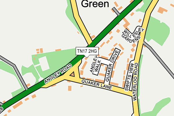 TN17 2HG map - OS OpenMap – Local (Ordnance Survey)