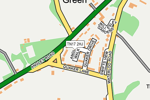 TN17 2HJ map - OS OpenMap – Local (Ordnance Survey)