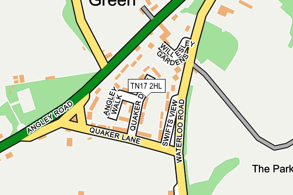 TN17 2HL map - OS OpenMap – Local (Ordnance Survey)