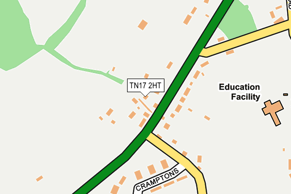 TN17 2HT map - OS OpenMap – Local (Ordnance Survey)