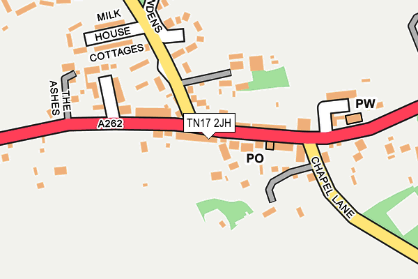 TN17 2JH map - OS OpenMap – Local (Ordnance Survey)