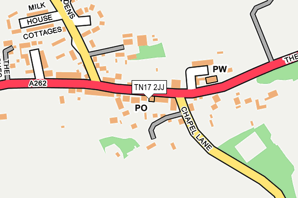 TN17 2JJ map - OS OpenMap – Local (Ordnance Survey)
