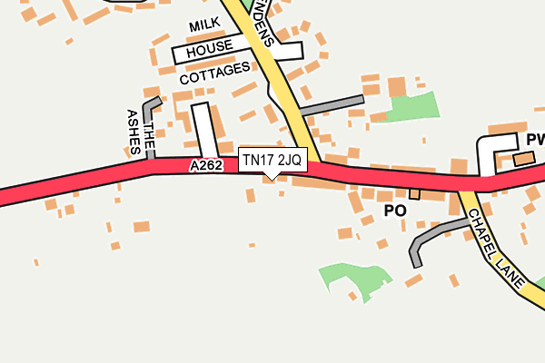 TN17 2JQ map - OS OpenMap – Local (Ordnance Survey)