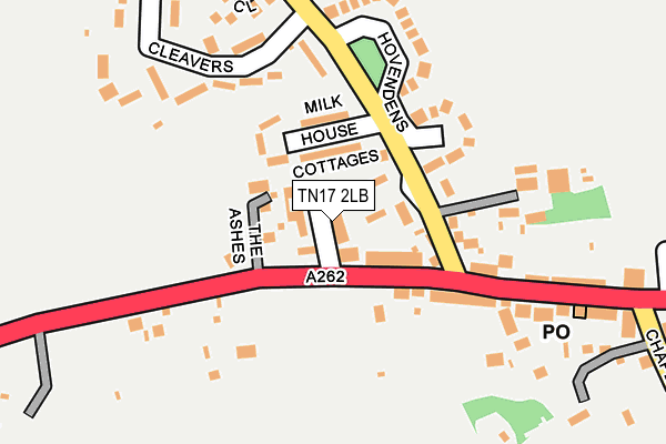 TN17 2LB map - OS OpenMap – Local (Ordnance Survey)