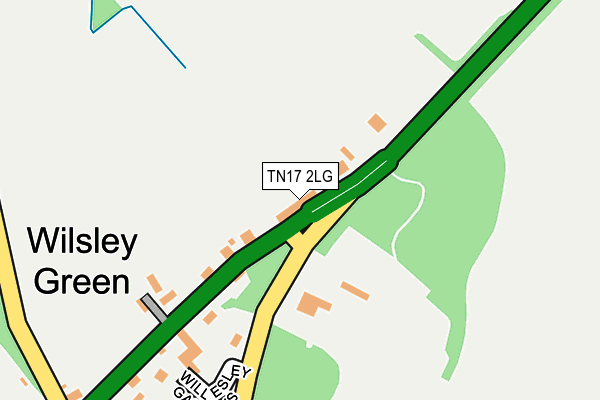 TN17 2LG map - OS OpenMap – Local (Ordnance Survey)