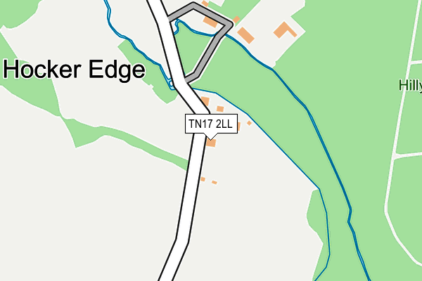 TN17 2LL map - OS OpenMap – Local (Ordnance Survey)