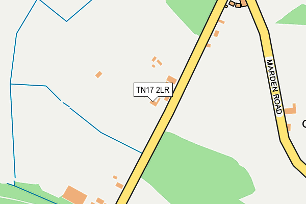 TN17 2LR map - OS OpenMap – Local (Ordnance Survey)