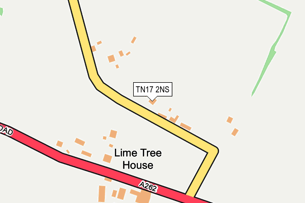 TN17 2NS map - OS OpenMap – Local (Ordnance Survey)