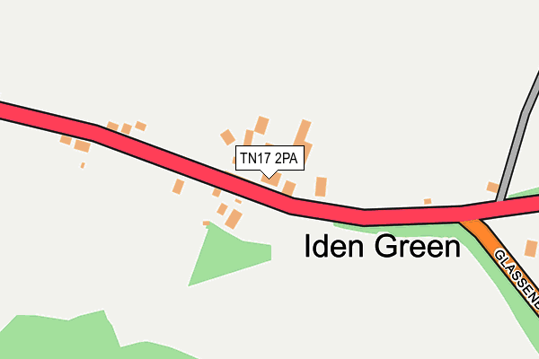 TN17 2PA map - OS OpenMap – Local (Ordnance Survey)