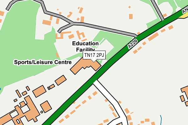 TN17 2PJ map - OS OpenMap – Local (Ordnance Survey)