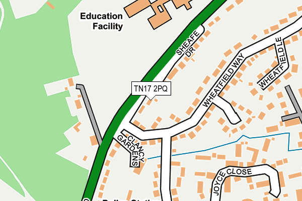 TN17 2PQ map - OS OpenMap – Local (Ordnance Survey)
