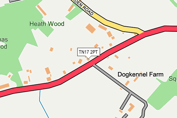 TN17 2PT map - OS OpenMap – Local (Ordnance Survey)