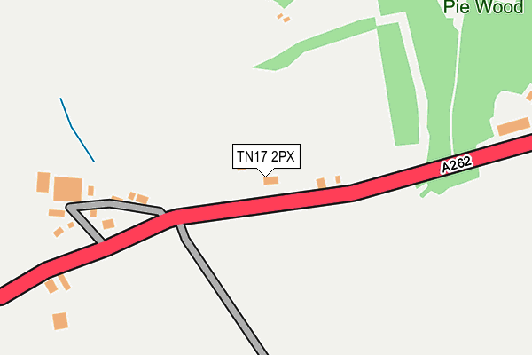 TN17 2PX map - OS OpenMap – Local (Ordnance Survey)