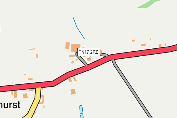 TN17 2PZ map - OS OpenMap – Local (Ordnance Survey)