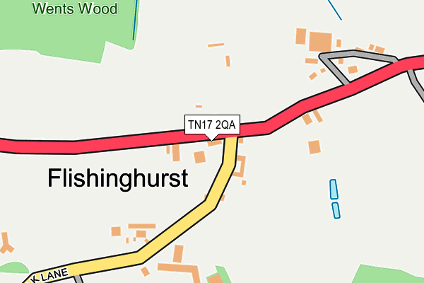 TN17 2QA map - OS OpenMap – Local (Ordnance Survey)