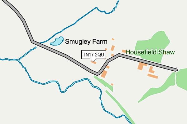 TN17 2QU map - OS OpenMap – Local (Ordnance Survey)