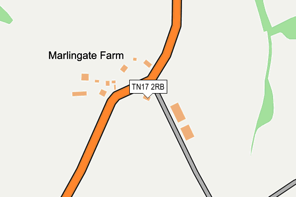 TN17 2RB map - OS OpenMap – Local (Ordnance Survey)
