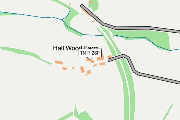 TN17 2SP map - OS OpenMap – Local (Ordnance Survey)