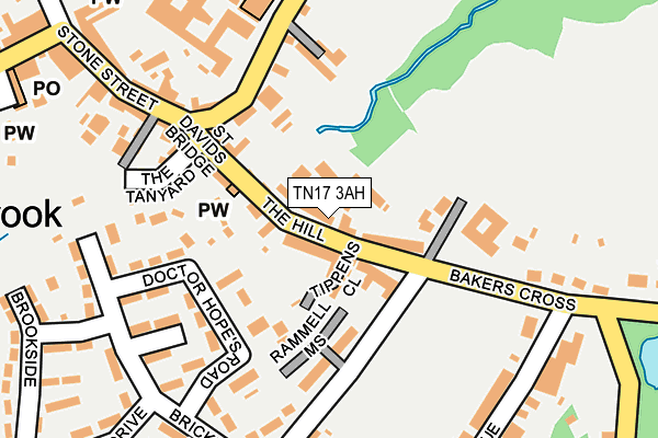 TN17 3AH map - OS OpenMap – Local (Ordnance Survey)