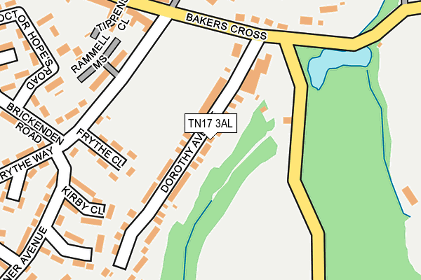 TN17 3AL map - OS OpenMap – Local (Ordnance Survey)