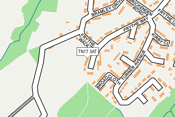 TN17 3AT map - OS OpenMap – Local (Ordnance Survey)