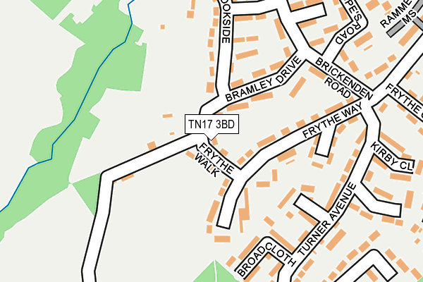TN17 3BD map - OS OpenMap – Local (Ordnance Survey)