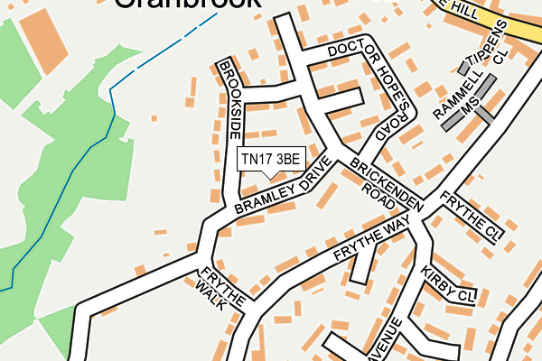 TN17 3BE map - OS OpenMap – Local (Ordnance Survey)