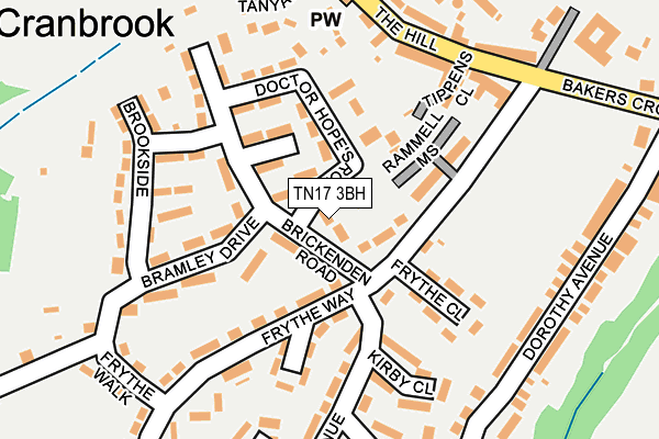 TN17 3BH map - OS OpenMap – Local (Ordnance Survey)