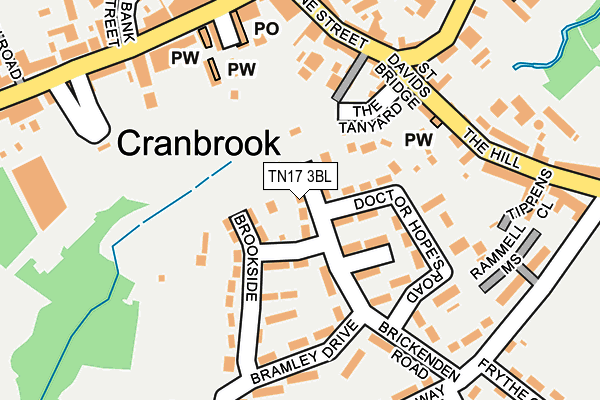 TN17 3BL map - OS OpenMap – Local (Ordnance Survey)