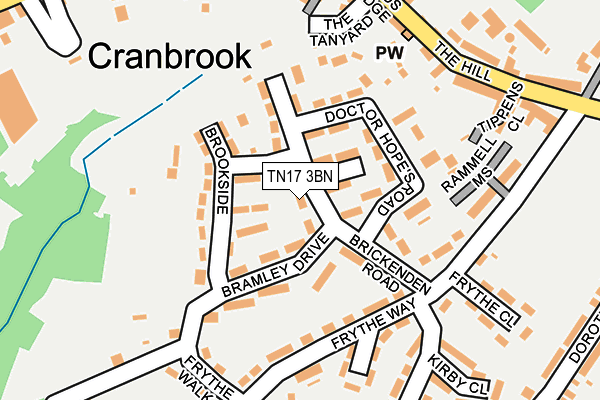 TN17 3BN map - OS OpenMap – Local (Ordnance Survey)