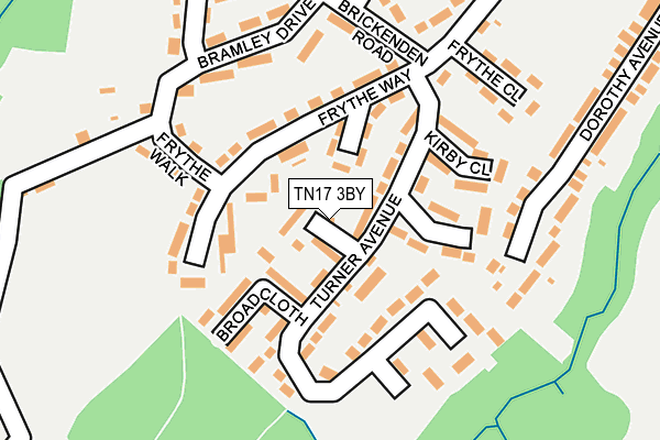 TN17 3BY map - OS OpenMap – Local (Ordnance Survey)
