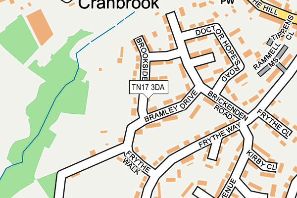 TN17 3DA map - OS OpenMap – Local (Ordnance Survey)