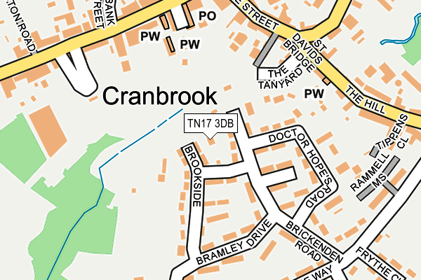 TN17 3DB map - OS OpenMap – Local (Ordnance Survey)