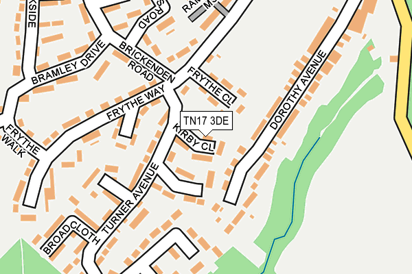 TN17 3DE map - OS OpenMap – Local (Ordnance Survey)