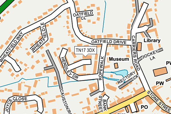 TN17 3DX map - OS OpenMap – Local (Ordnance Survey)