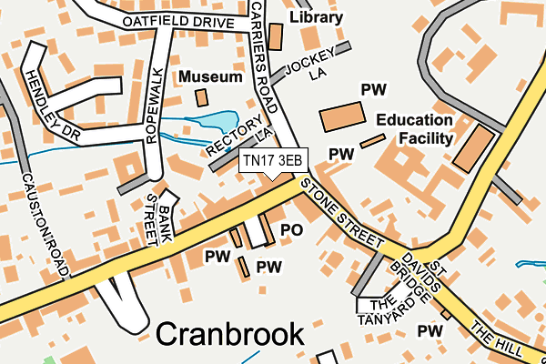 Map of LB ELECTRICAL CRANBROOK LIMITED at local scale