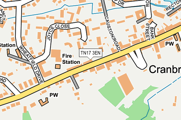 TN17 3EN map - OS OpenMap – Local (Ordnance Survey)